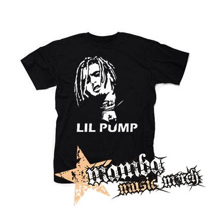 LIL PUMP - Logo & Portrait - čierne detské tričko