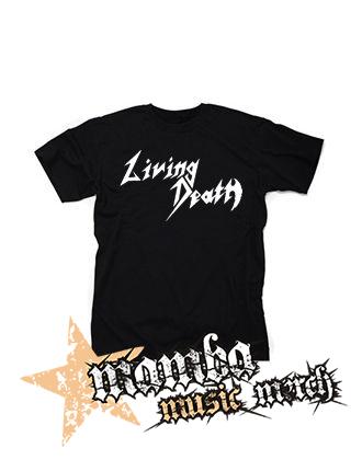 LIVING DEATH - Logo - čierne detské tričko