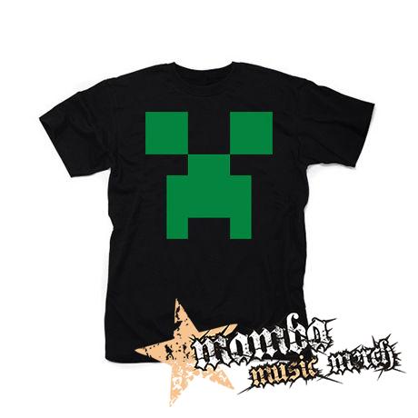 MINECRAFT - Green Creeper - čierne detské tričko