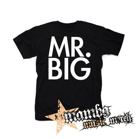 MR BIG - Logo White - čierne detské tričko
