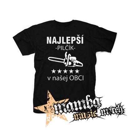 NAJLEPSI PILCIK v OBCI - čierne detské tričko