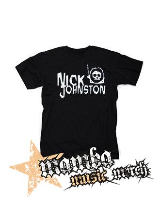 NICK JOHNSTON - Logo - čierne detské tričko