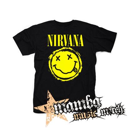 NIRVANA - Grunge Smile - čierne detské tričko