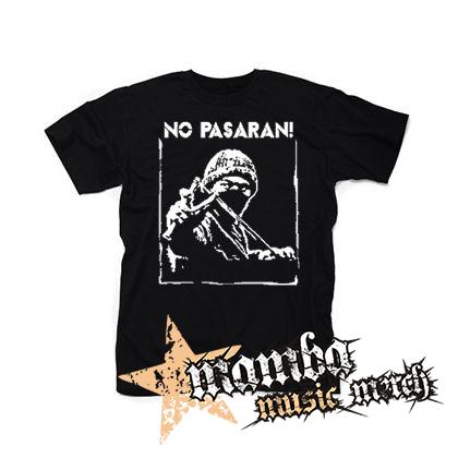 NO PASARAN - Logo Hero - čierne detské tričko