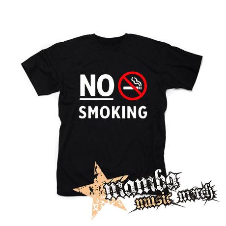 NO SMOKING - Slogan - čierne detské tričko