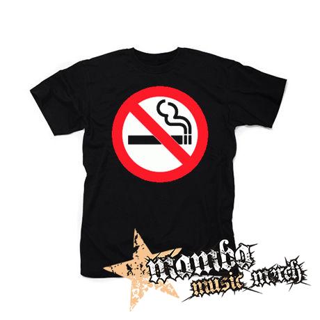 NO SMOKING - čierne detské tričko