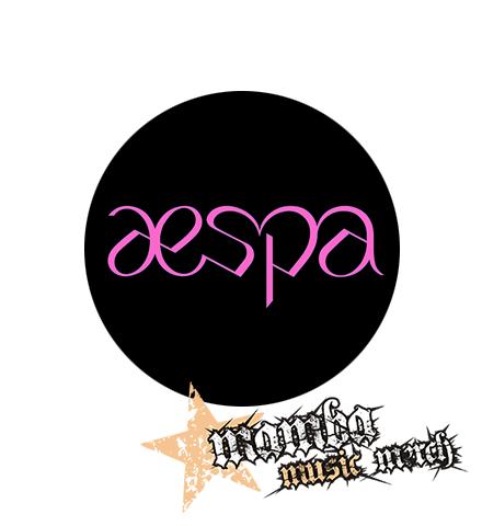 Podložka pod myš AESPA - Logo Pink - okrúhla