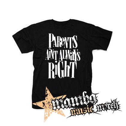 PARENTS AINT ALWAYS RIGHT - čierne detské tričko