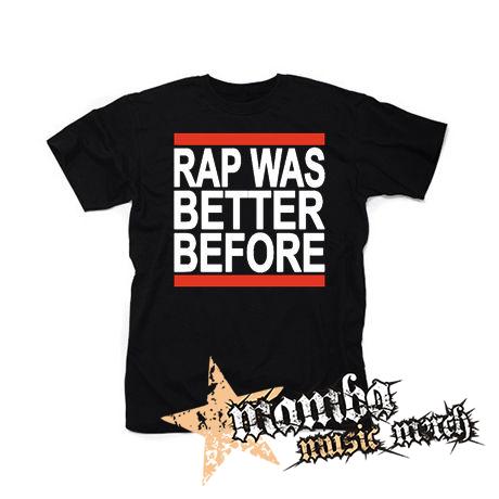 RAP WAS BETTER BEFORE - čierne detské tričko