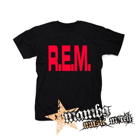 REM - Logo Red - čierne detské tričko