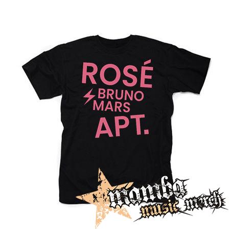 ROSÉ & BRUNO MARS - APT - Pink  motive 2 - čierne detské tričko