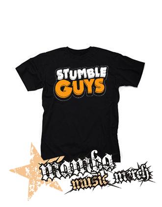 STUMBLE GUYS - Logo - čierne detské tričko