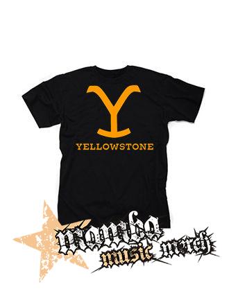 YELLOWSTONE - Logo - čierne detské tričko