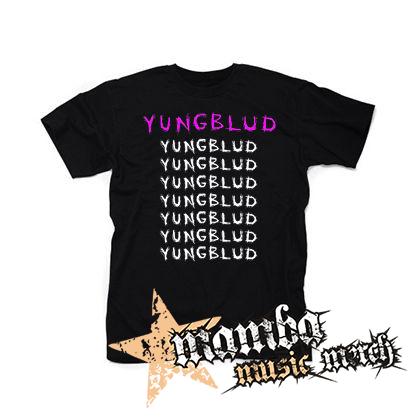 YUNGBLUD - Multilogos - čierne detské tričko