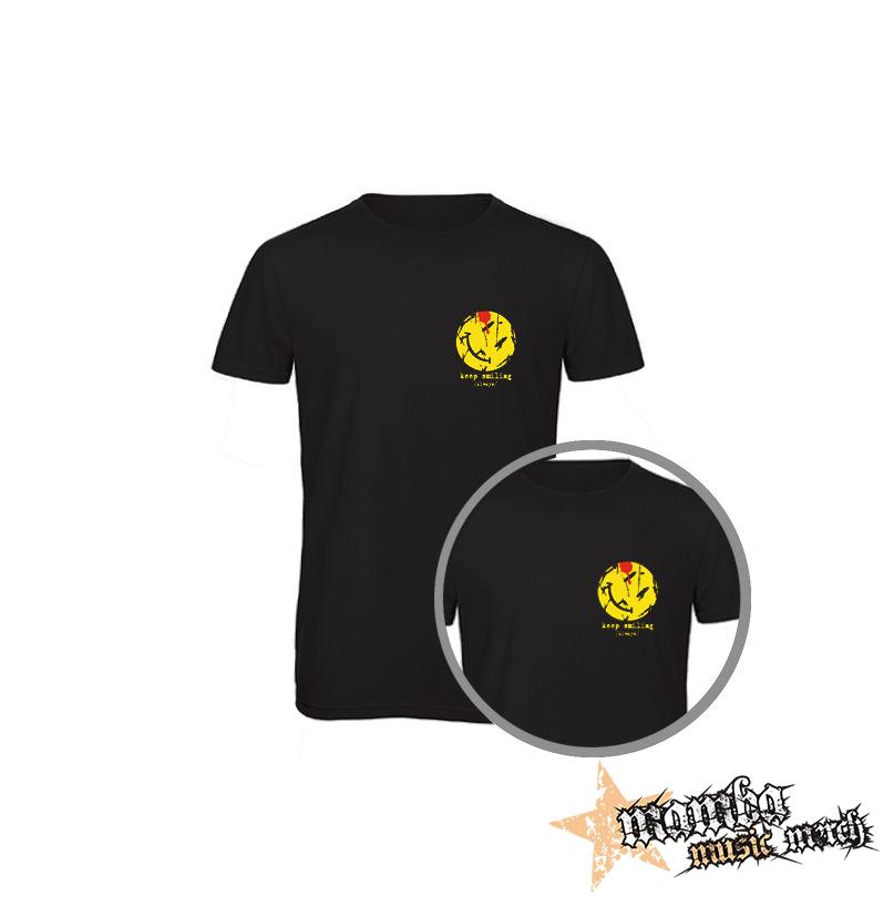 KEEP SMILING ALWAYS - čierne detské tričko