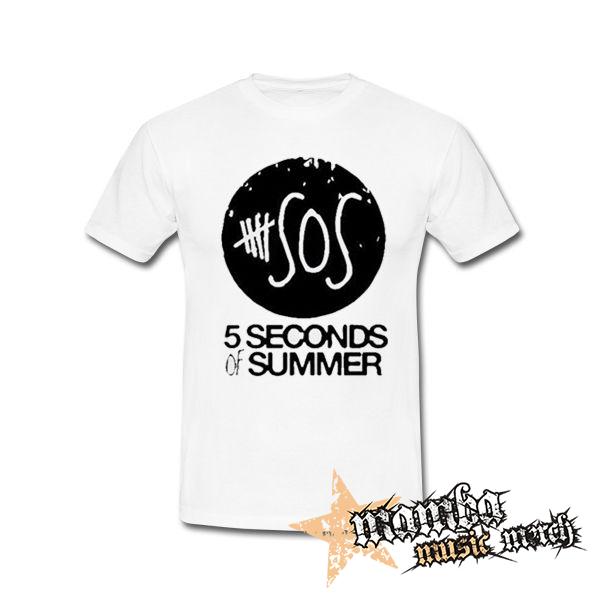 5 SECONDS OF SUMMER - Sign - biele pánske tričko