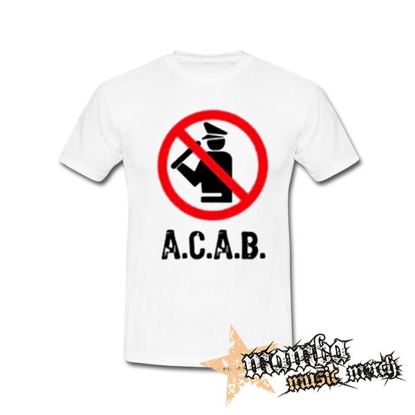 ACAB - Pictogram - biele pánske tričko