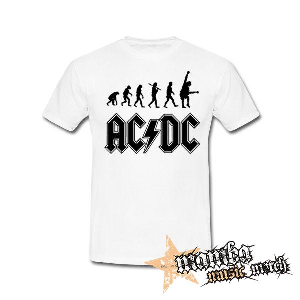 ACDC - Hardrock Evolution - biele pánske tričko