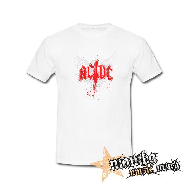 ACDC - Wings - biele pánske tričko