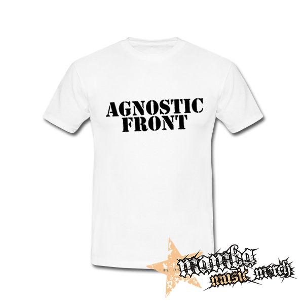AGNOSTIC FRONT - Logo - biele pánske tričko