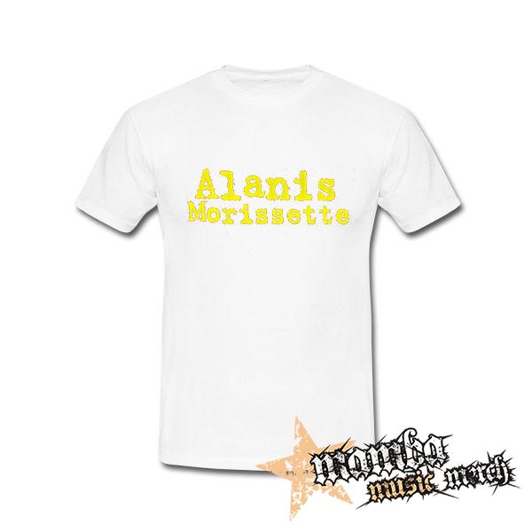 ALANIS MORISSETTE - Logo - biele pánske tričko