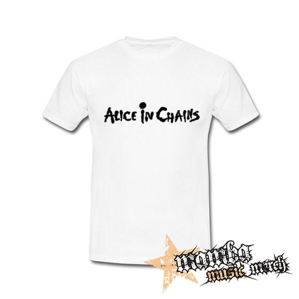 ALICE IN CHAINS - Logo - biele pánske tričko