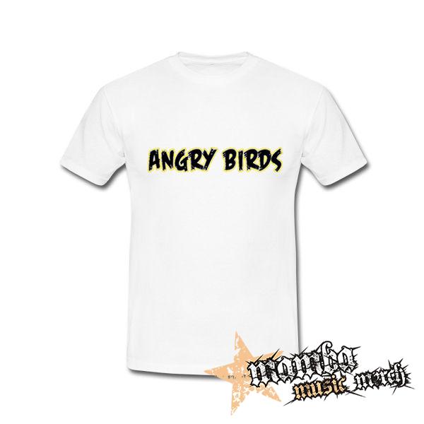 ANGRY BIRDS - Logo - biele pánske tričko