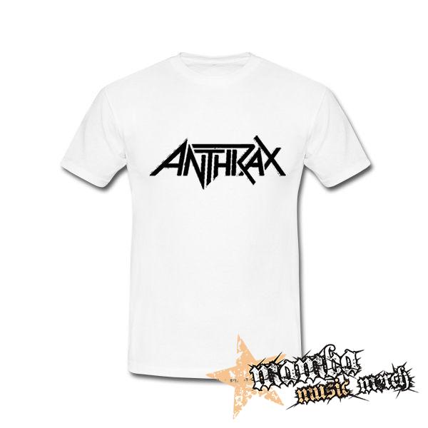 ANTHRAX - Logo Black - biele pánske tričko