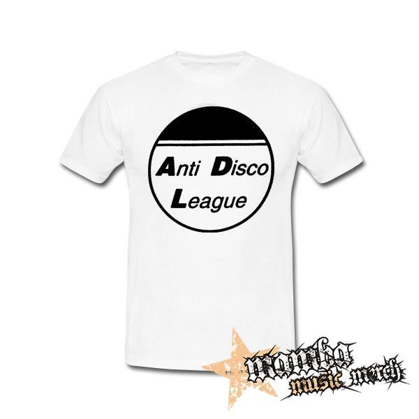 ANTI DISCO LEAGUE - Logo Circle - biele pánske tričko