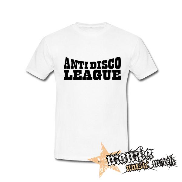 ANTI DISCO LEAGUE - Logo - biele pánske tričko