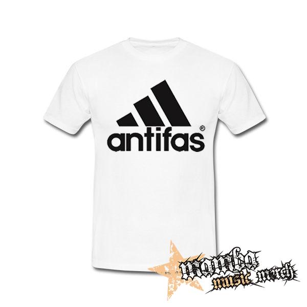 ANTIFAS - biele pánske tričko