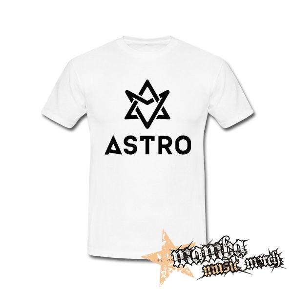 ASTRO - Logo NA ČIERNE - biele pánske tričko