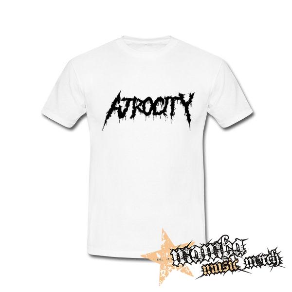 ATROCITY - Logo Old School - biele pánske tričko