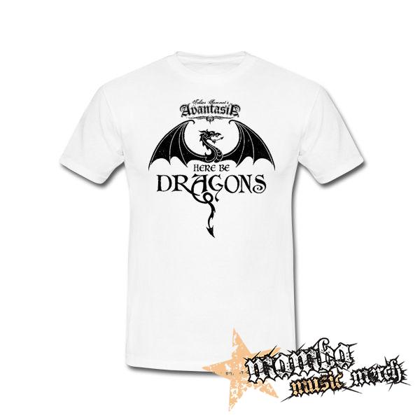 AVANTASIA - Here Be Dragons - biele pánske tričko