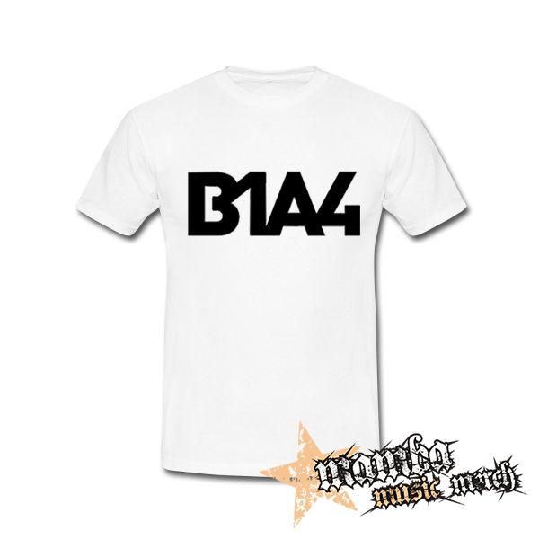 B1A4 - Logo - biele pánske tričko