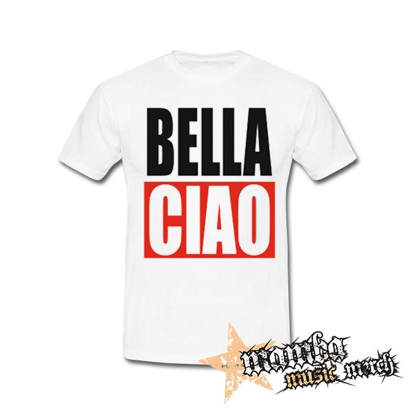BELLA CIAO - biele pánske tričko