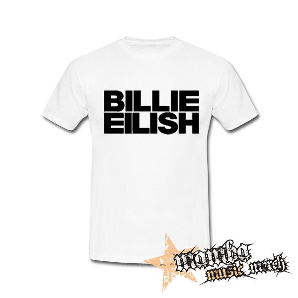BILLIE EILISH - Logo Bold - biele pánske tričko