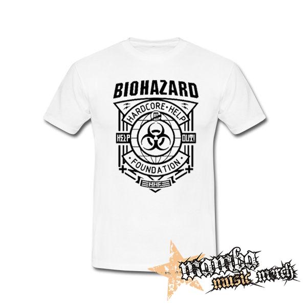 BIOHAZARD - Hardcore Help Foundation - biele pánske tričko