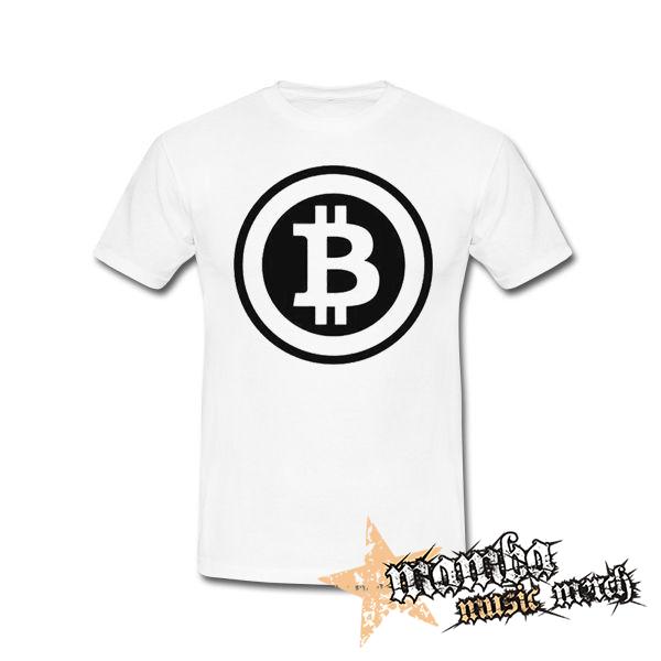 BITCOIN - Znak - biele pánske tričko