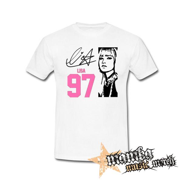 BLACKPINK - Lisa 97 Signature Portrait - biele pánske tričko