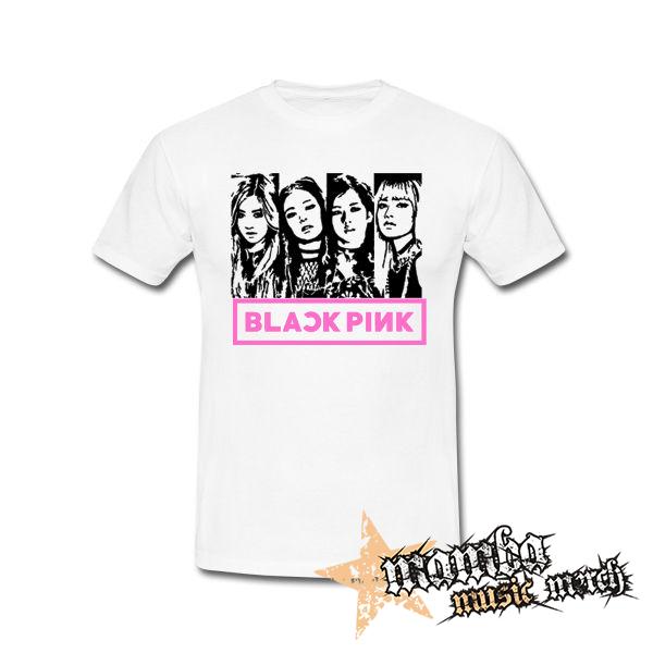 BLACKPINK - Logo & Band - biele pánske tričko