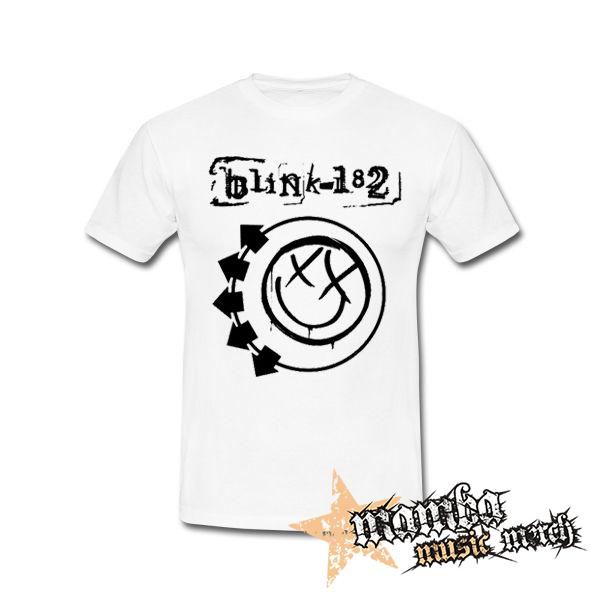 BLINK 182 - Logo & Smile - biele pánske tričko
