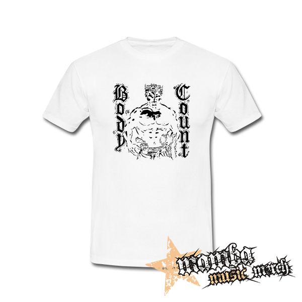 BODY COUNT - Ice-T Logo Crest Band - biele pánske tričko