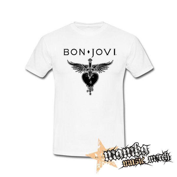BON JOVI - White Heart - biele pánske tričko