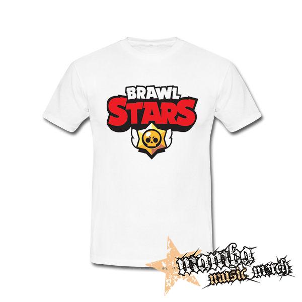 BRAWL STARS - Red Gold Logo - biele pánske tričko
