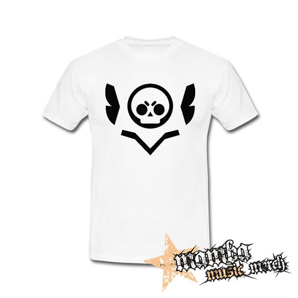 BRAWL STARS - Skull - biele pánske tričko