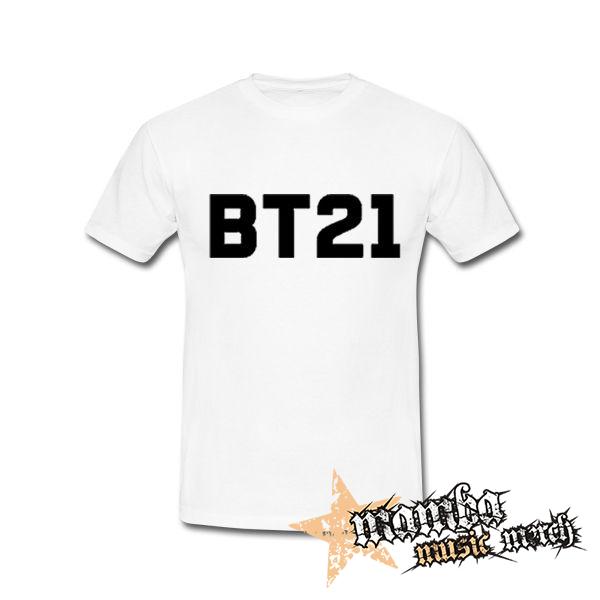 BT21 - Logo - biele pánske tričko