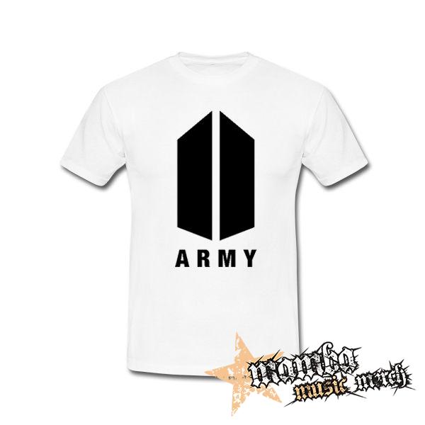 BTS - BANGTAN BOYS - Army Logo - biele pánske tričko