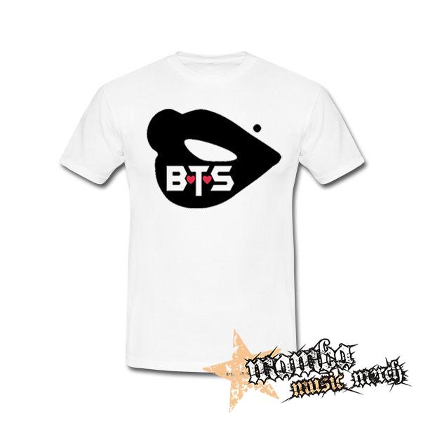 BTS - BANGTAN BOYS - Lips - biele pánske tričko