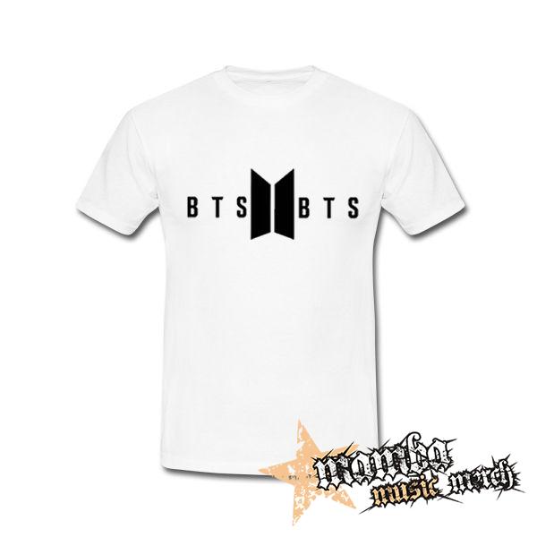 BTS - BANGTAN BOYS - Logo - biele pánske tričko